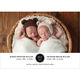 Black Circle Date Twins Photo Birth Announcements Image 4 of 6